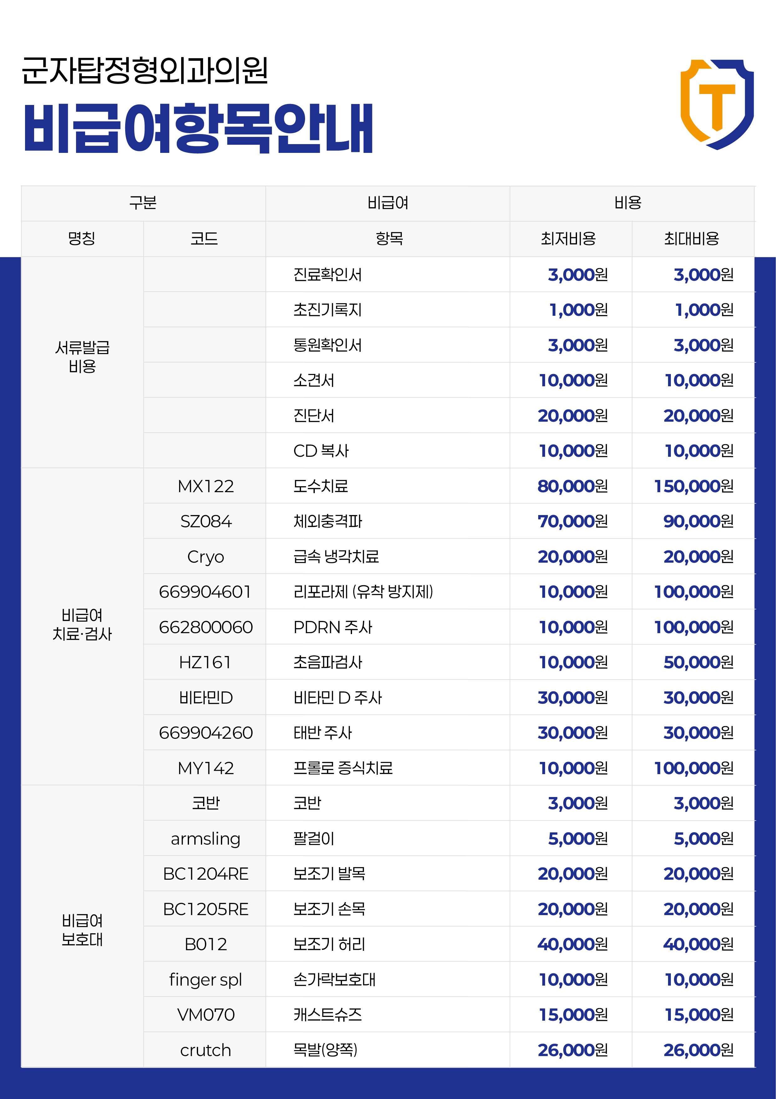 비급여항목 이미지